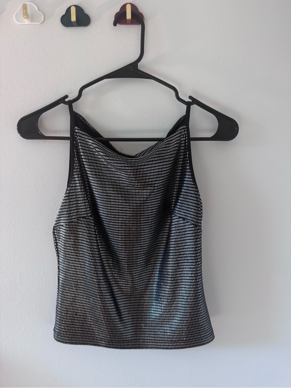 bebe Black Y2K Mesh Camisole Tank